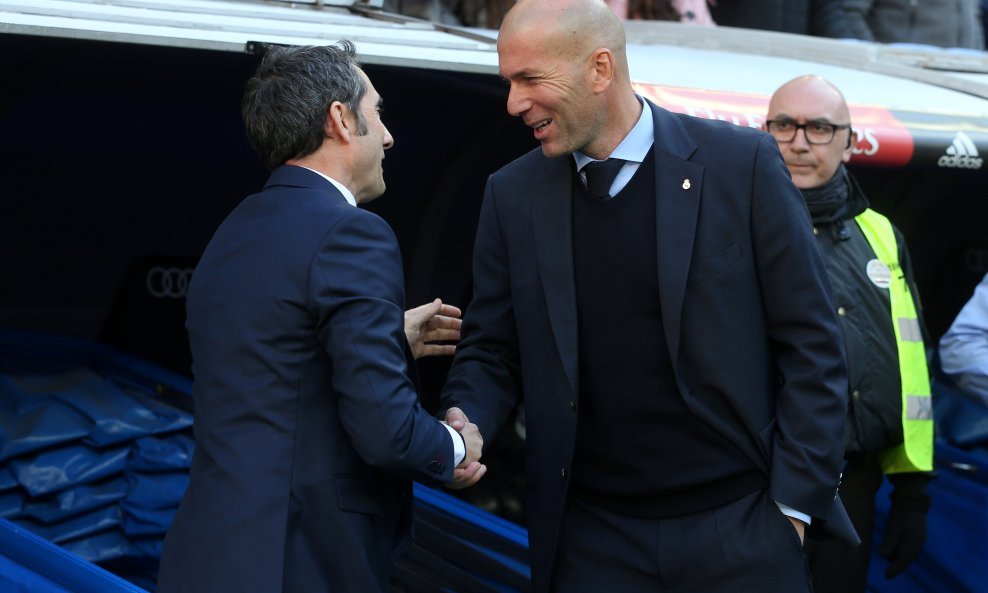 Ernesto Valverde (lijevo) i Zinedine Zidane