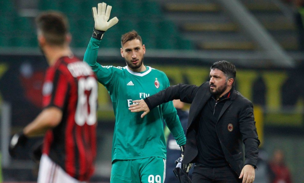 Gennaro Gattuso (desno) i Gianluigi Donnarumma