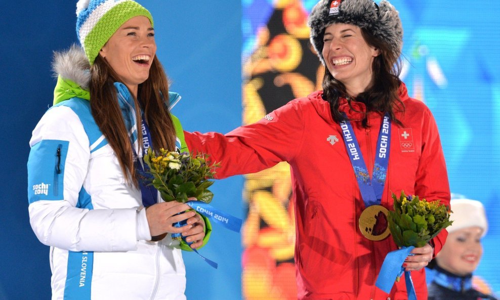 Tina Maze i Dominique Gisin