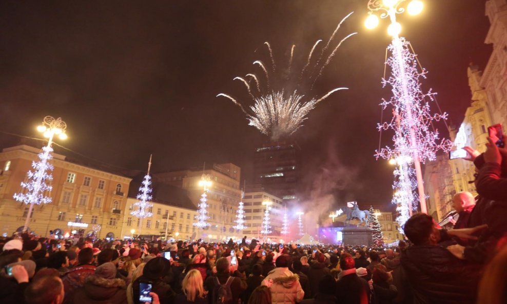 Silvestrovo u Zagrebu prije godinu dana