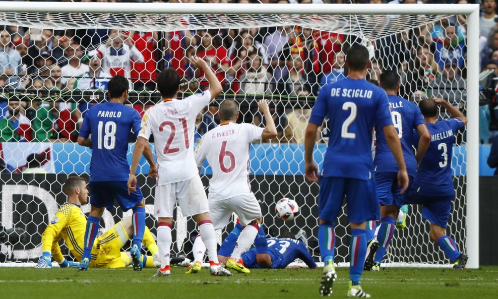 Chiellini talijanska nogometna španjolska nogometna Euro 2016