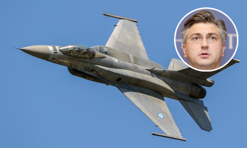 Andrej Plenković i F-16 grčkog ratnog zrakoplovstva