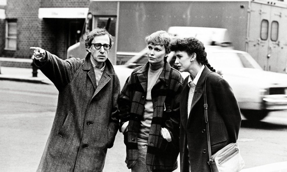 Woody Allen na setu s Mijom Farrow, koja ga je 1992. optužila za zlostavljanje kćerke Dylan