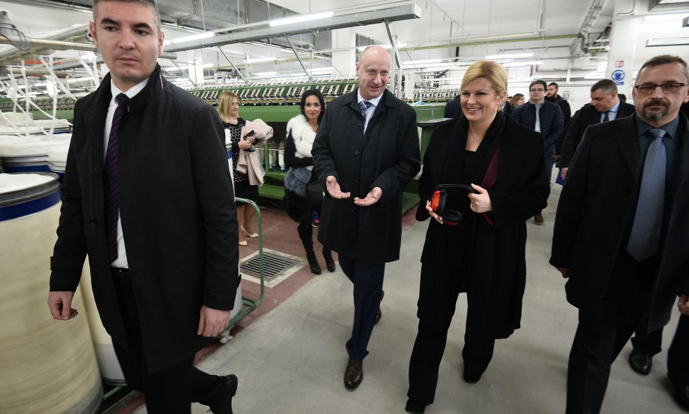 Predsjednica Kolinda Grabar Kitarović posjetila je tvrtku Predionica Klanjec