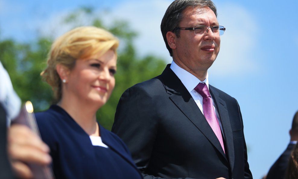 Kolinda Grabar Kitarović i Aleksandar Vučić