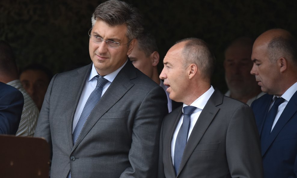 Andrej Plenković i Damir Krstičević