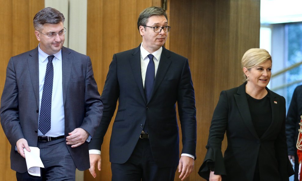 Andrej Plenković, Aleksandar Vučić i Kolinda Grabar Kitarović