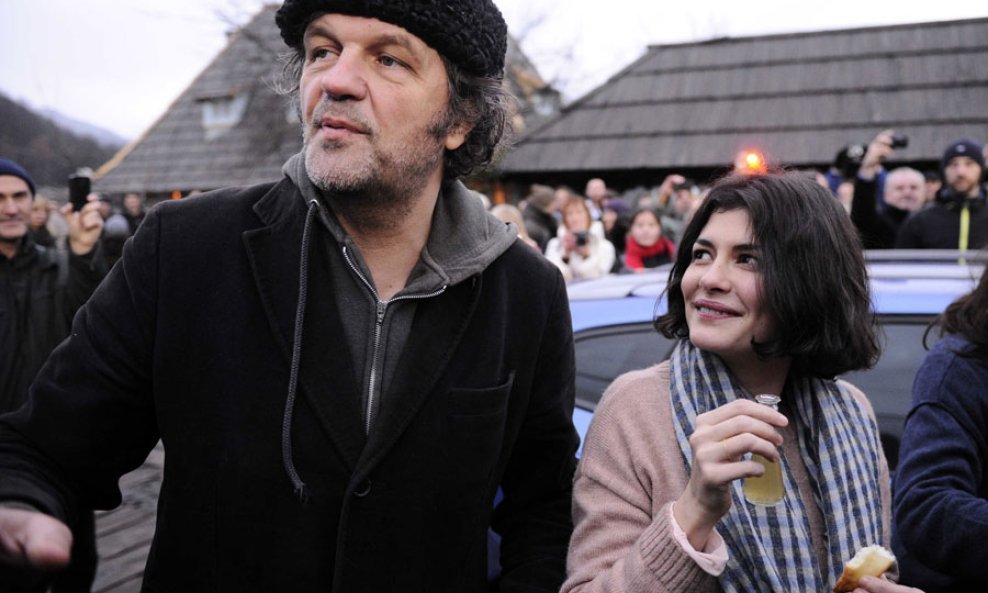 Audrey Tautou i Emir Kusturica na Filmskom festivalu Kustendorf