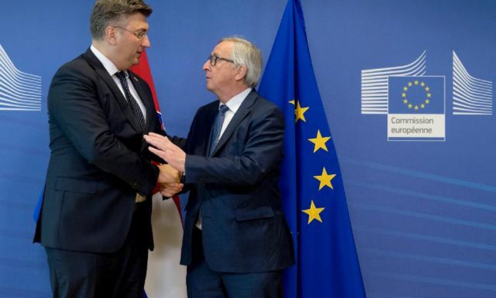 Premijer Andrej Plenković sastao se u Bruxellesu s predsjednikom Europske komisije Jean-Claudeom Junckerom