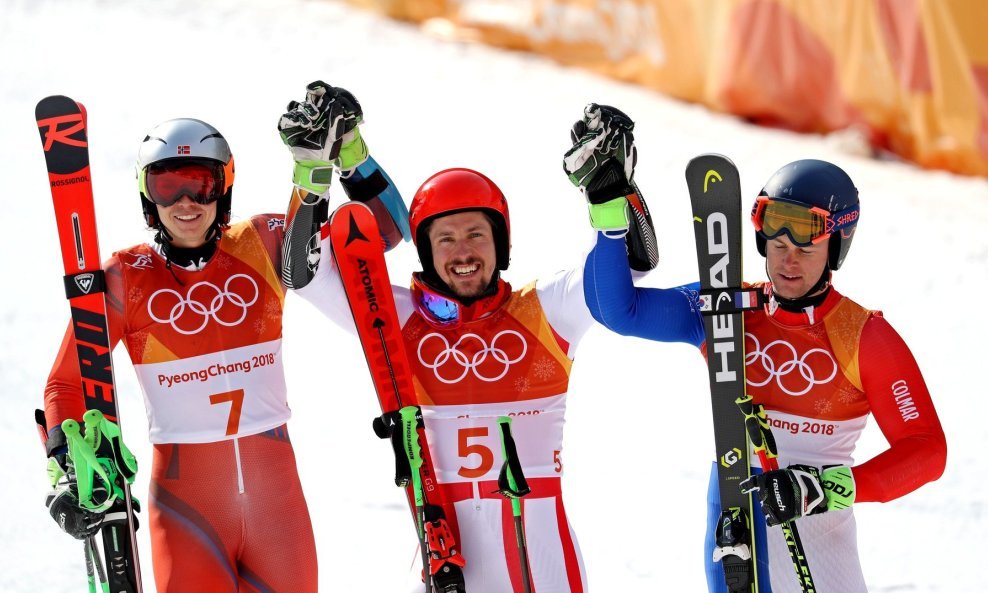 Henrik Kristoffersen, Marcel Hirscher i Alexis Pinturault