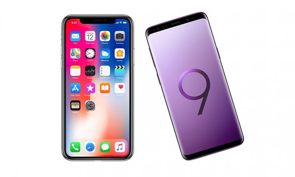 Apple iPhone X vs Galaxy Samsung S9