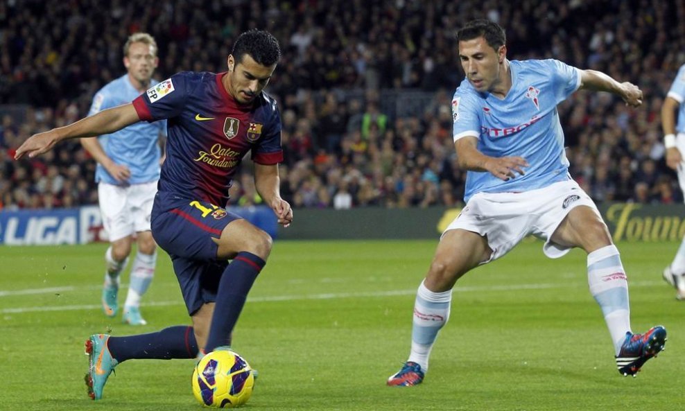 Pedro Rodriguez (Barcelona) i Roberto Lago Celta Vigo