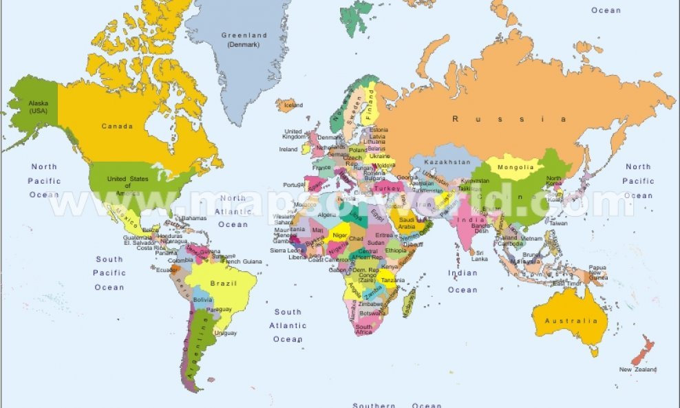 mapa svijeta karta svijeta