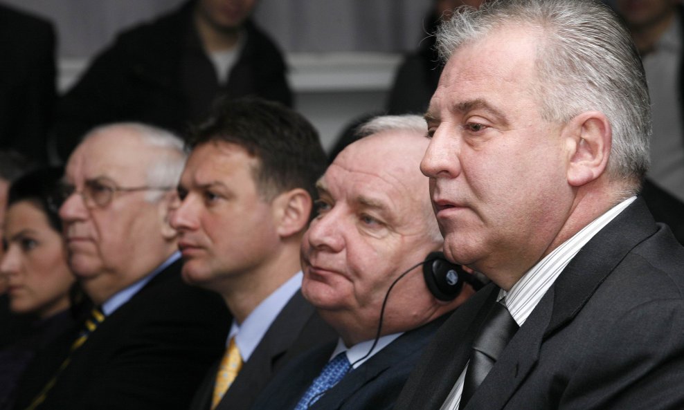 Ivo Sanader, Joseph Daul, Gordan Jandroković i Božo Biškupić