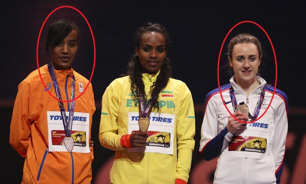 Sifan Hassan, Genzebe Dibaba, Laura Muir