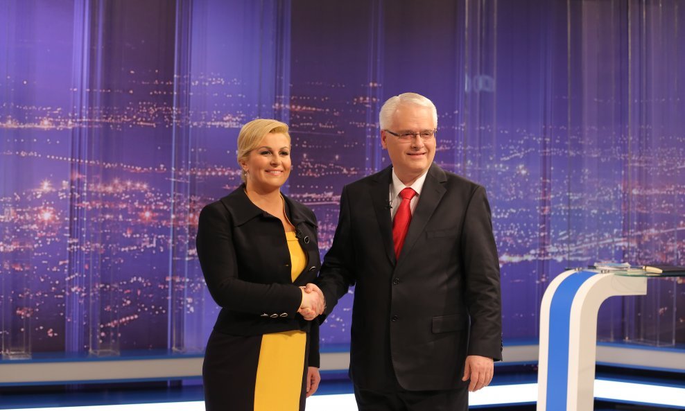 Pozdrav prije sučeljavanja Josipović Grabar Kitarović Nova TV