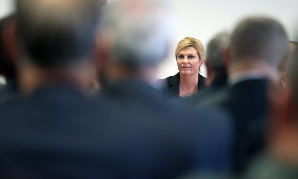 Predsjednica Kolinda Grabar Kitarović na predavanju u Hrvatskom generalskom zboru