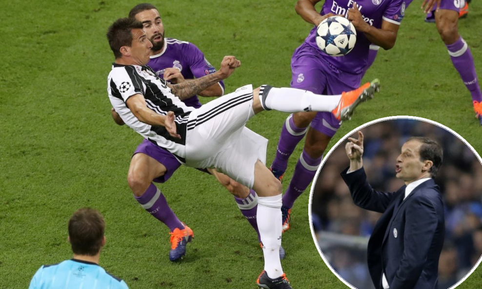 Mario Mandžukić i Massimiliano Allegri