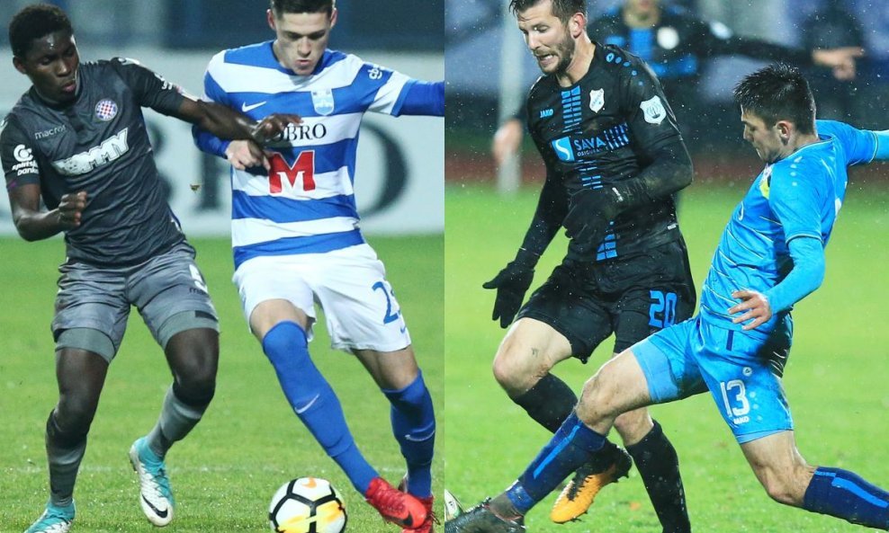 Detalji su utakmice Osijek - Hajduk i Rijeka Cibalia