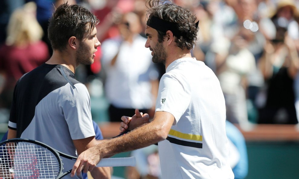 Borna Ćorić i Roger Federer