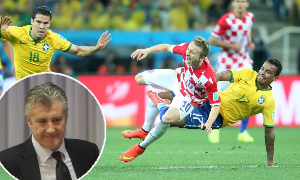 Davor Šuker i detalj s prijašnje utakmice Hrvatske i Brazila