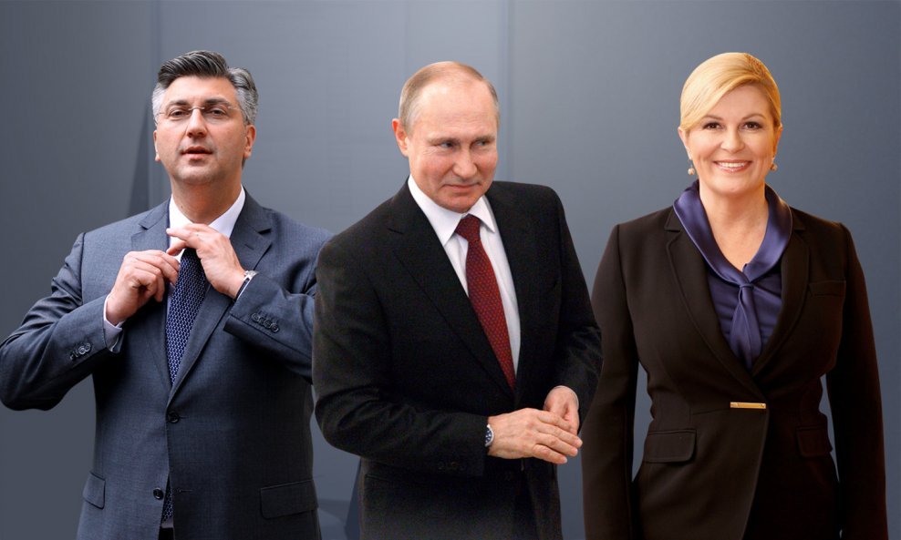 Andrej Plenković, Vladimir Putin, Kolinda Grabar Kitarović
