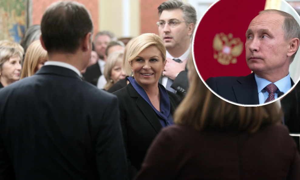 Kolinda Grabar Kitarović, Andrej Plenković, Vladimir Putin