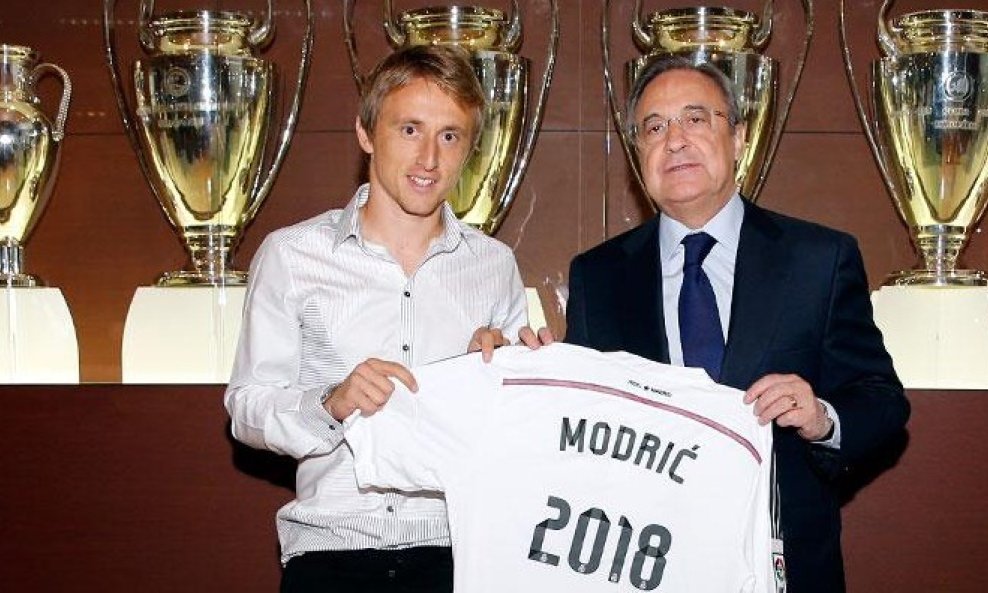 Luka Modrić i Florentino Perez