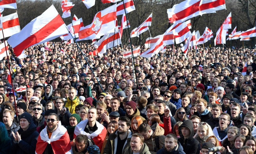 Prosvjedi na Dan nezavisnosti u Minsku
