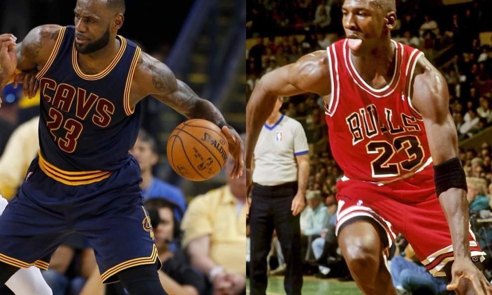 LeBron James i Michael Jordan