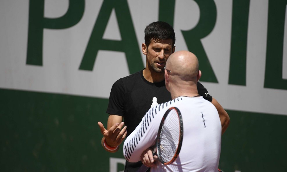 Novak Đoković i Andre Agassi