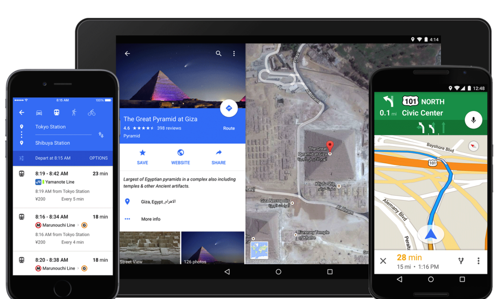 The new Google Maps app