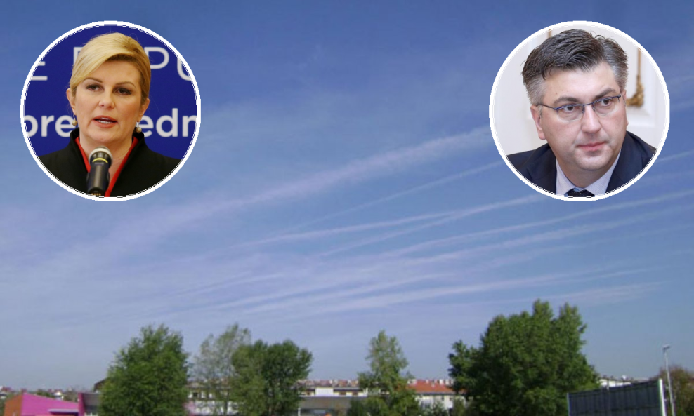 Kakva je veza chemtrailsa, predsjednice i premijera? Samo nebo zna...