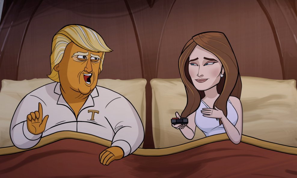 Animirani Donald i Melanija u 'Našoj karikaturi od predsjednika'