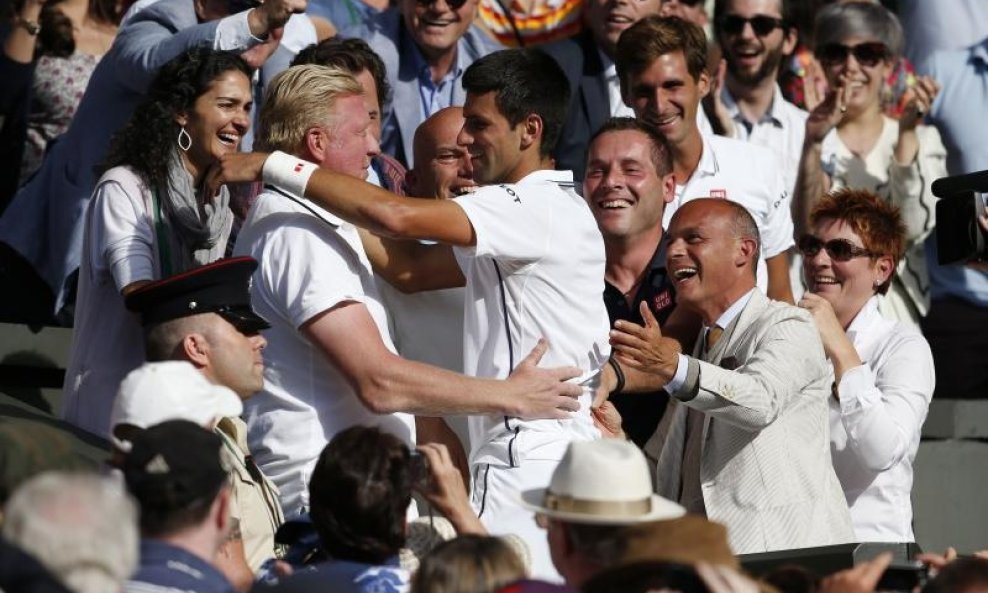 Boris Becker i Novak Đoković