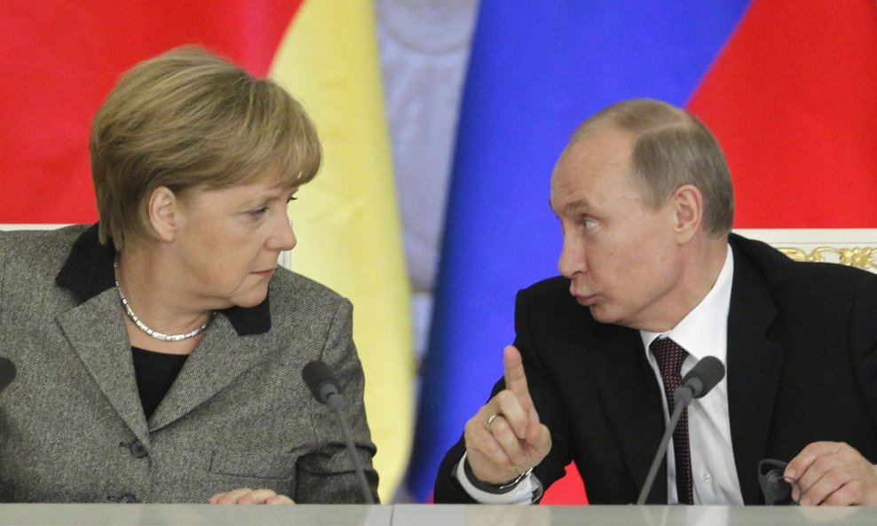 Angela Merkel i Vladimir Putin