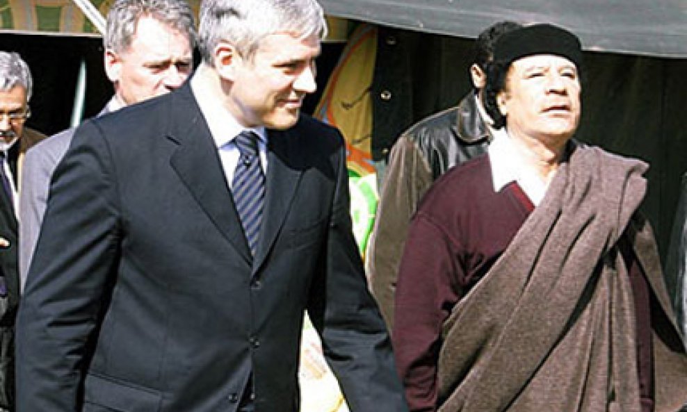 Boris Tadić i Moamer Gadafi