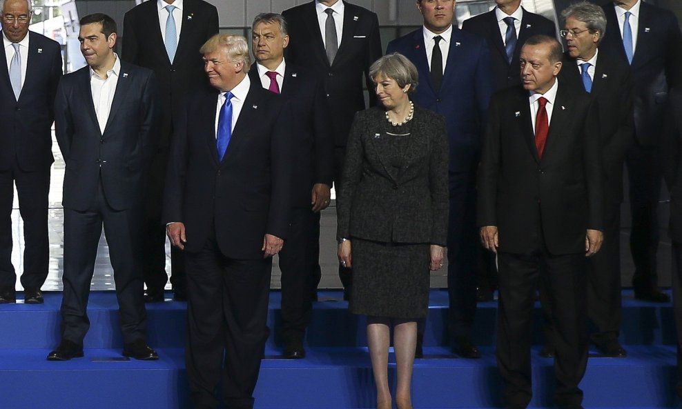 Donald Trump Theresa May, Recep Tayyip Erdogan