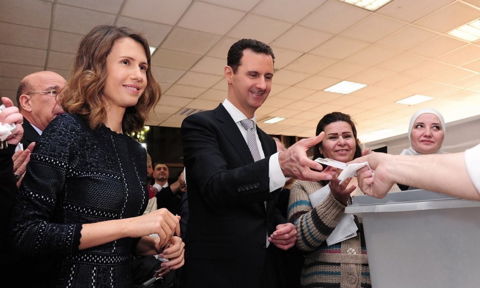 Bašar al-Asad sa suprugom