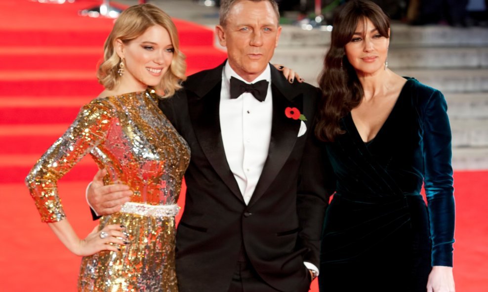 Danijel Craig, Monica Bellucci i Lea Seydoux na prermijeri filma 'Spectre' u Londonu