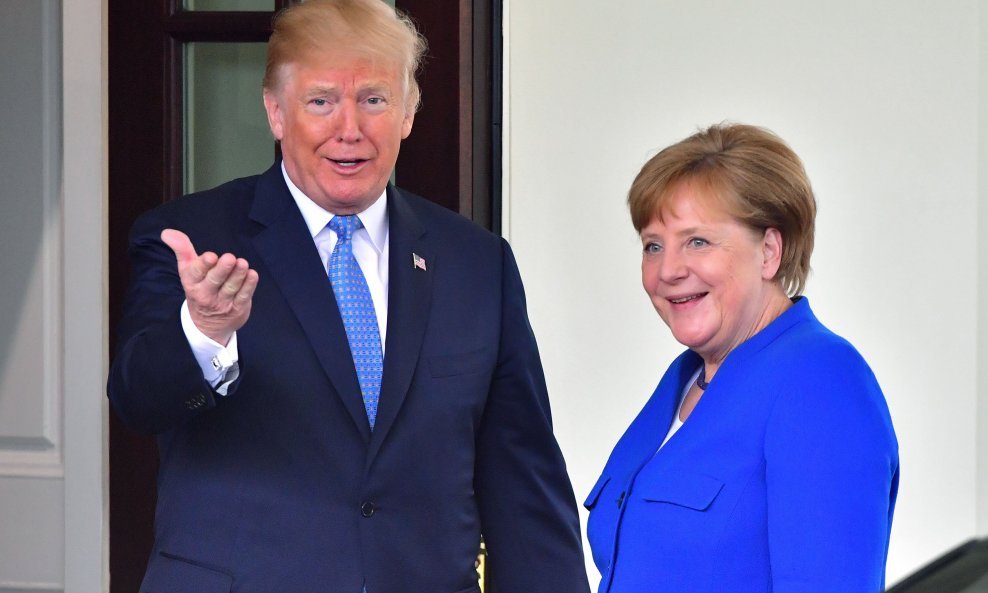 Donald Trump i Angela Merkel