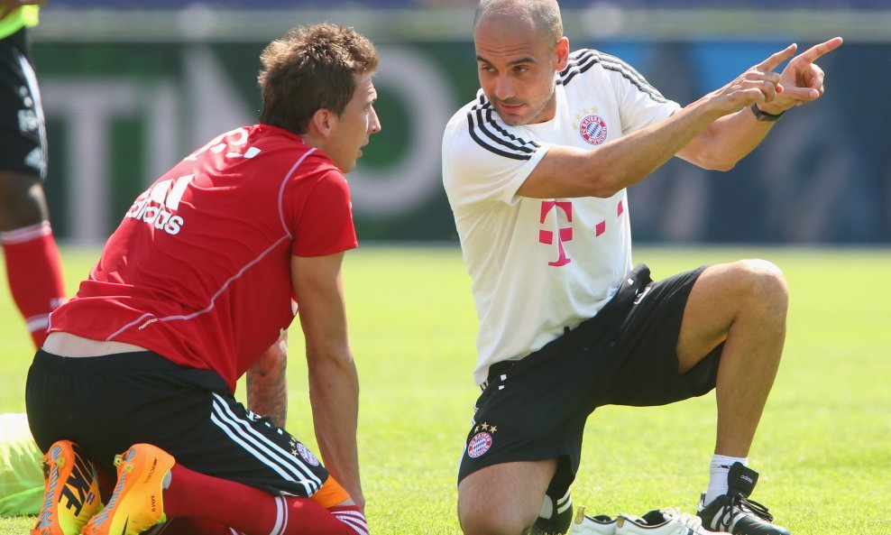 Josep Guardiola i Mario Mandžukić