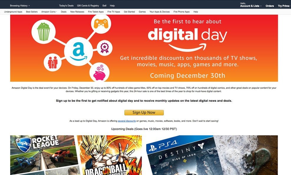 Amazon digital day