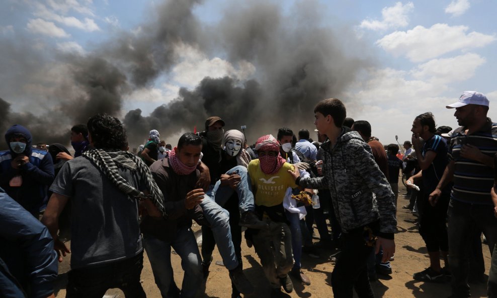 Prosvjed Palestinaca u Pojasu Gaze