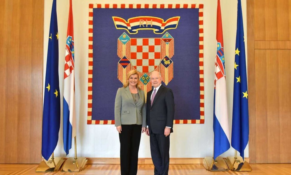 Kolinda Grabar-Kitarović i Jeff Sessions