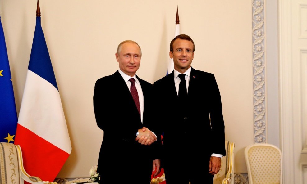 Vladimir Putin i Emmanuel Macron