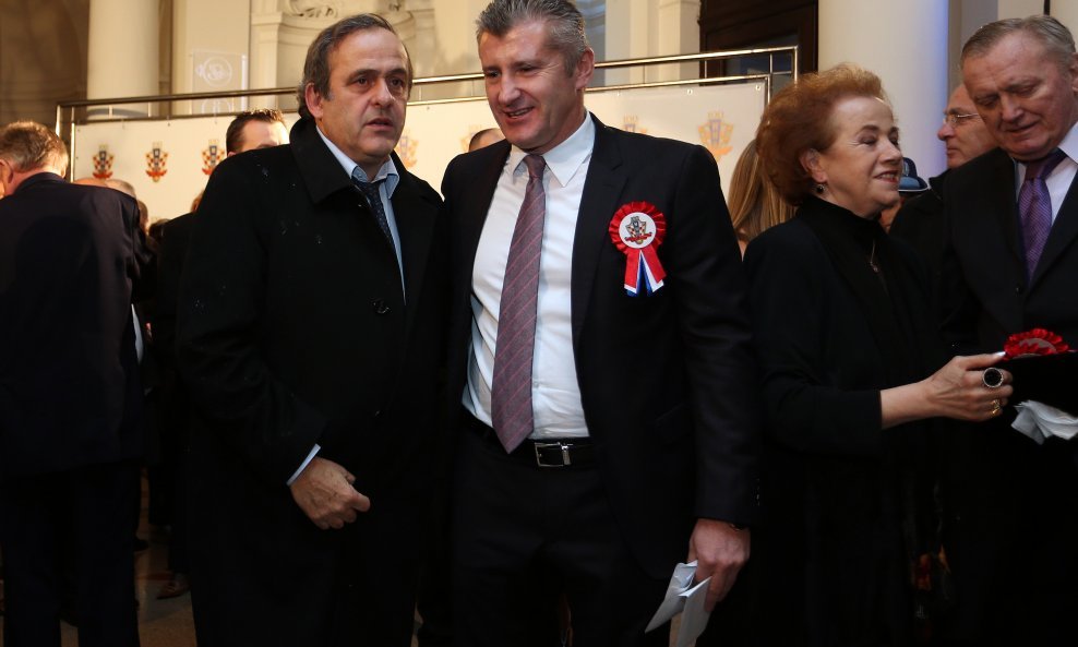 Michel Platini (lijevo) i Davor Šuker