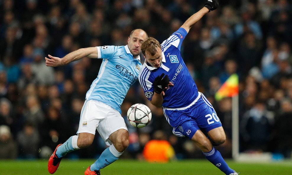 Manchester City (Pablo Zabaleta) - Dinamo Kijev (Oleh Gusev)