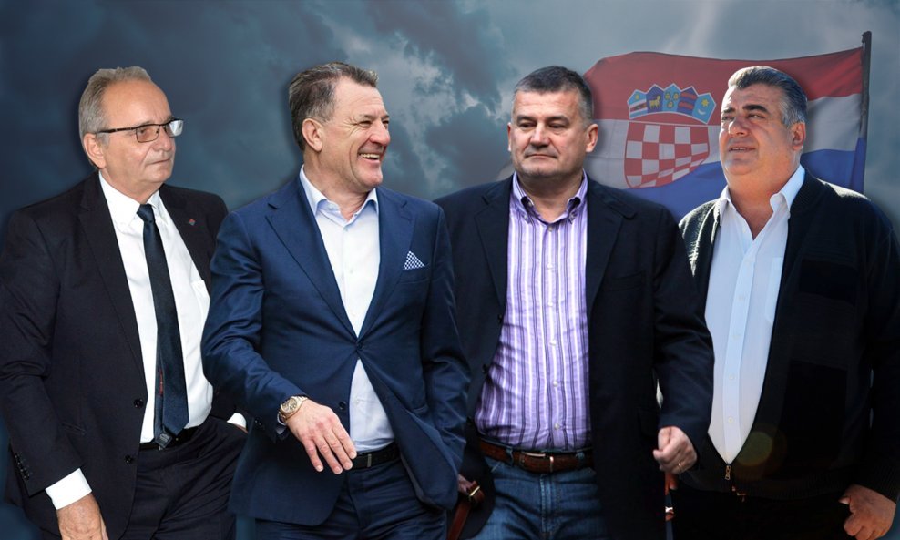 Branimir Glavaš, Zdravko Mamić, Miroslav Kutle, Jozo Ćurković