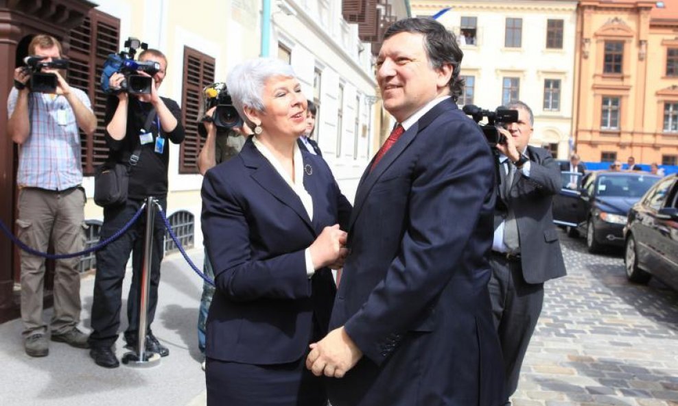 Jadranka Kosor i Jose Manuel Barroso